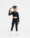 AW25 Bonini ASPIRE Black Long Sleeve Sport Top