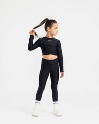 AW25 Bonini ASPIRE Black Long Sleeve Sport Top