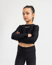 AW25 Bonini ASPIRE Black Long Sleeve Sport Top