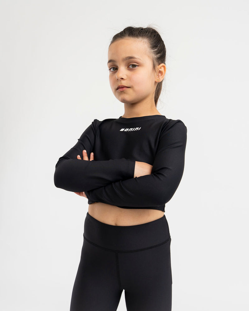 AW25 Bonini ASPIRE Black Long Sleeve Sport Top
