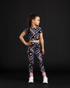 AW25 Bonini SPRINT Black Printed Sport Leggings
