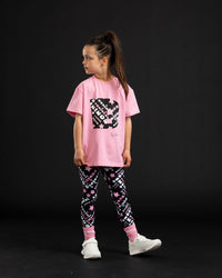 AW25 Bonini DYNAMIC Pink Oversized Logo T-Shirt