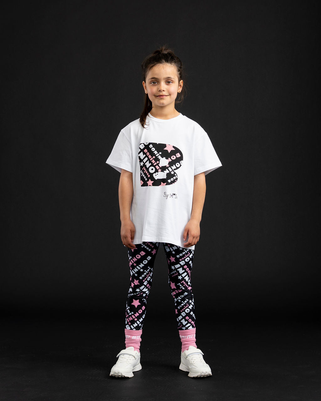 AW25 Bonini DYNAMIC White Oversized Logo T-Shirt