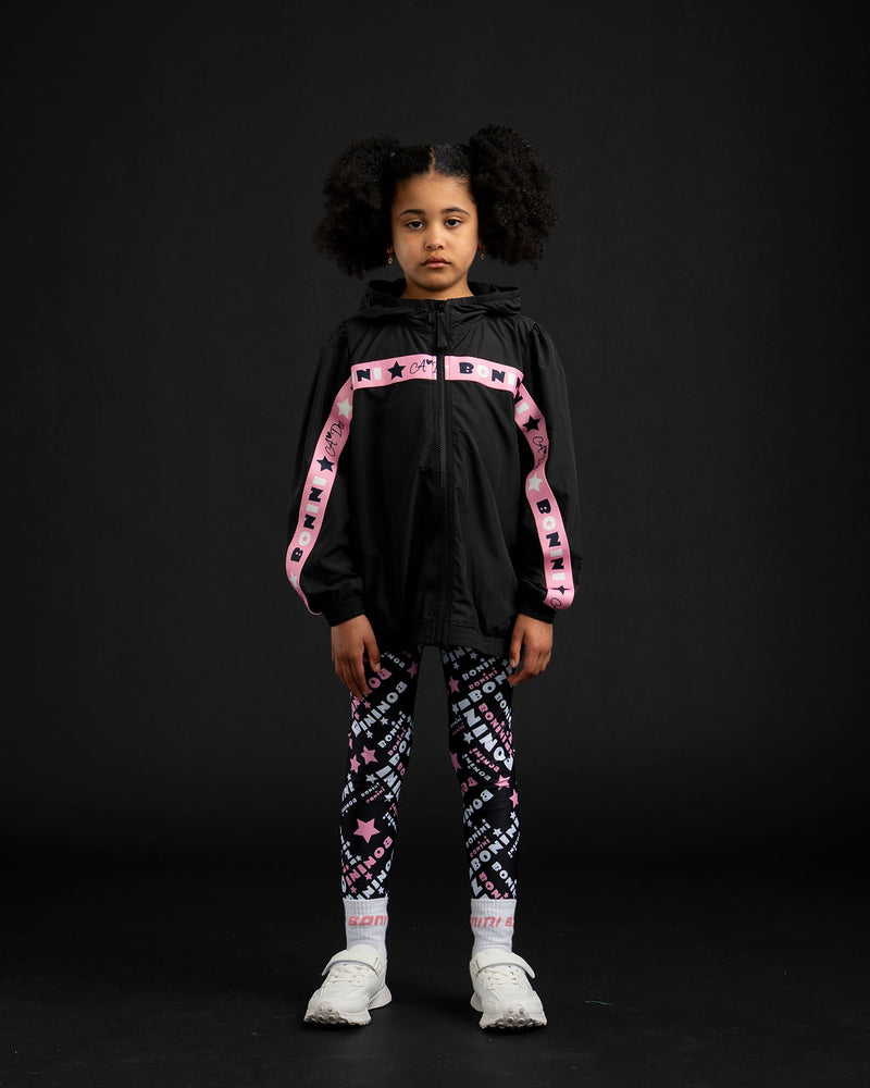 AW25 Bonini FUTURE Black & Pink Tape Logo Jacket