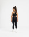 AW25 Bonini ASPIRE Black Crop Sport Top