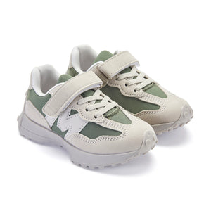 AW24 Mitch Son Junior 514 Stone Grey Khaki Trainers Theodore Couture