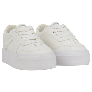 SS24 ADee PATTY Bright White Platform Trainers