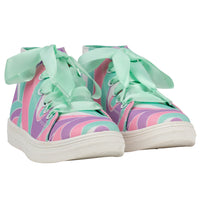 ADee JAZZY Lilac Printed Canvas High Tops