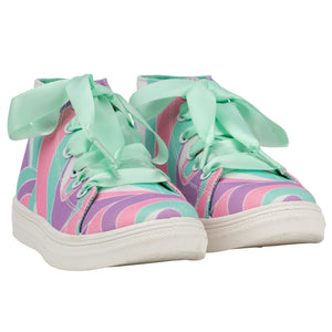 SS24 ADee JAZZY Lilac Printed Canvas High Tops
