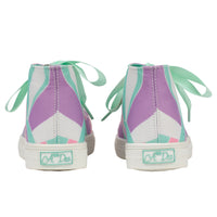ADee JAZZY Lilac Printed Canvas High Tops