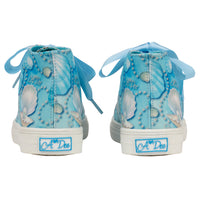 ADee JAZZY Aruba Blue & White Printed Canvas High Tops
