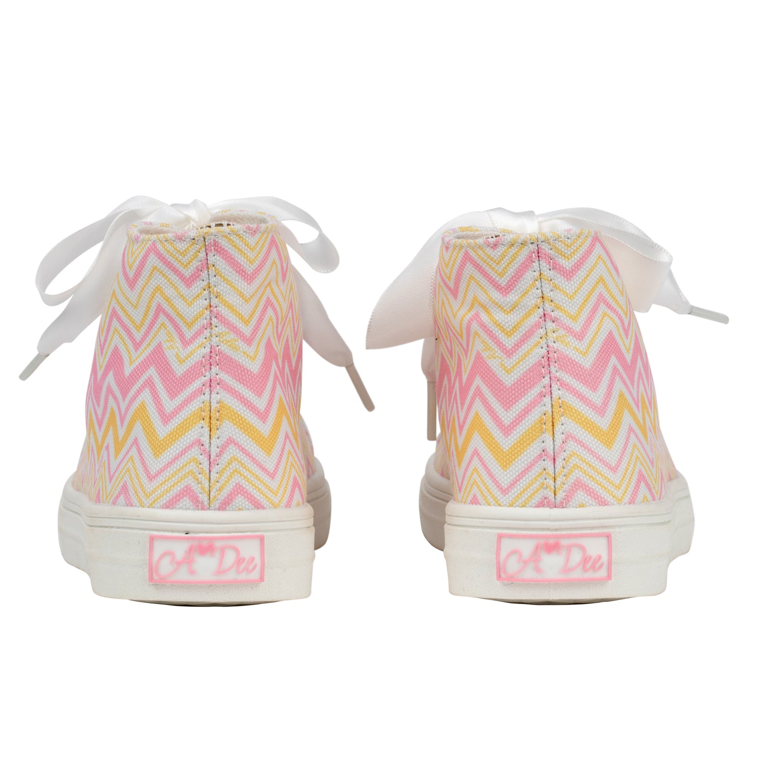 ADee JAZZY Pink Fairy Printed Canvas High Tops