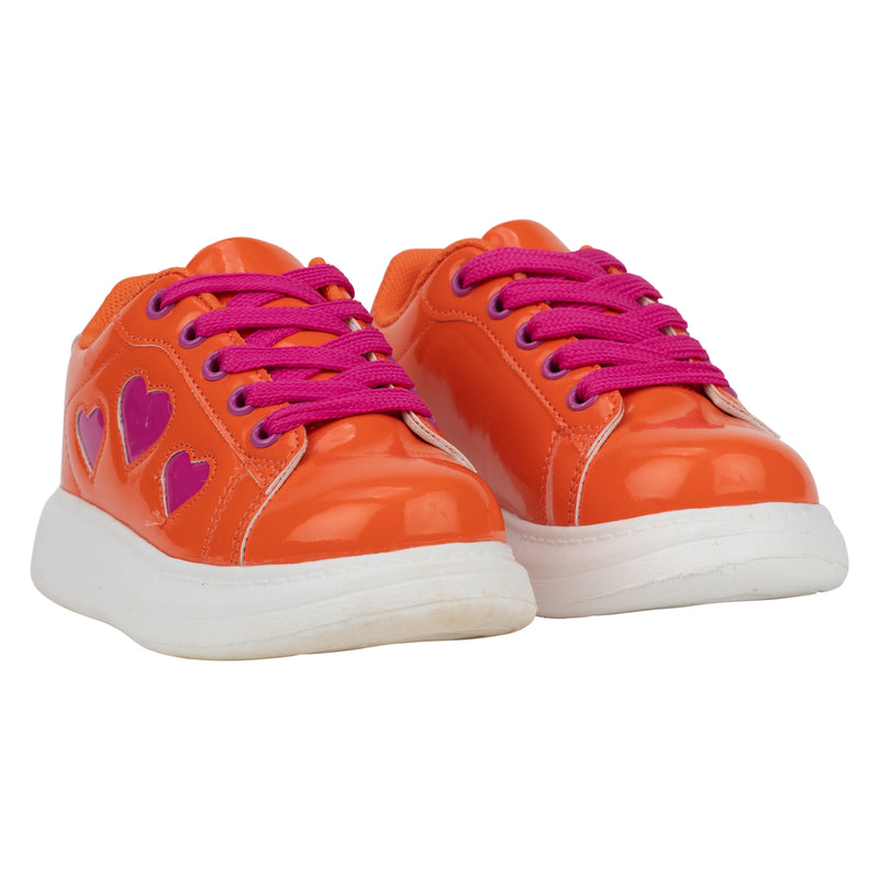 SS24 ADee QUEENY Bright Orange Chunky Trainers