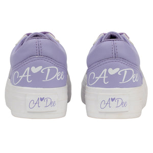 SS24 ADee PATTY Lilac Platform Trainers