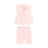SS24 Angel's Face REA Pink Ruffle Spotted Bow Tulle Short Set