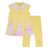 ADee LOTTIE Lemon Cake Chevron Insert Legging Set