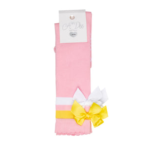 SS24 ADee LELLI Pink Fairy Bow Knee High Socks