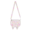 ADee LUX Bright White Chevron Bag
