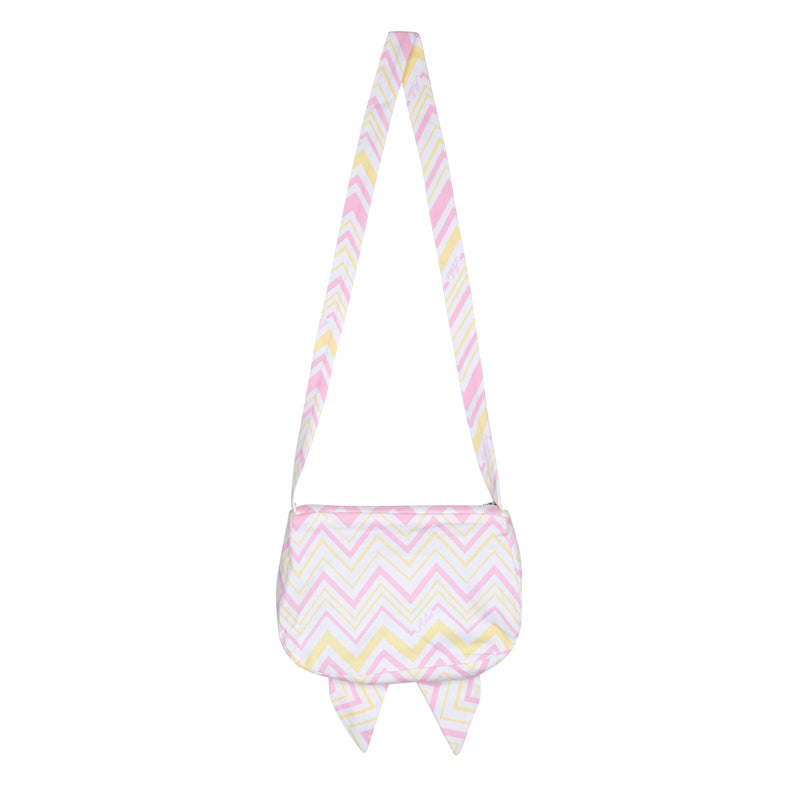 ADee LUX Bright White Chevron Bag