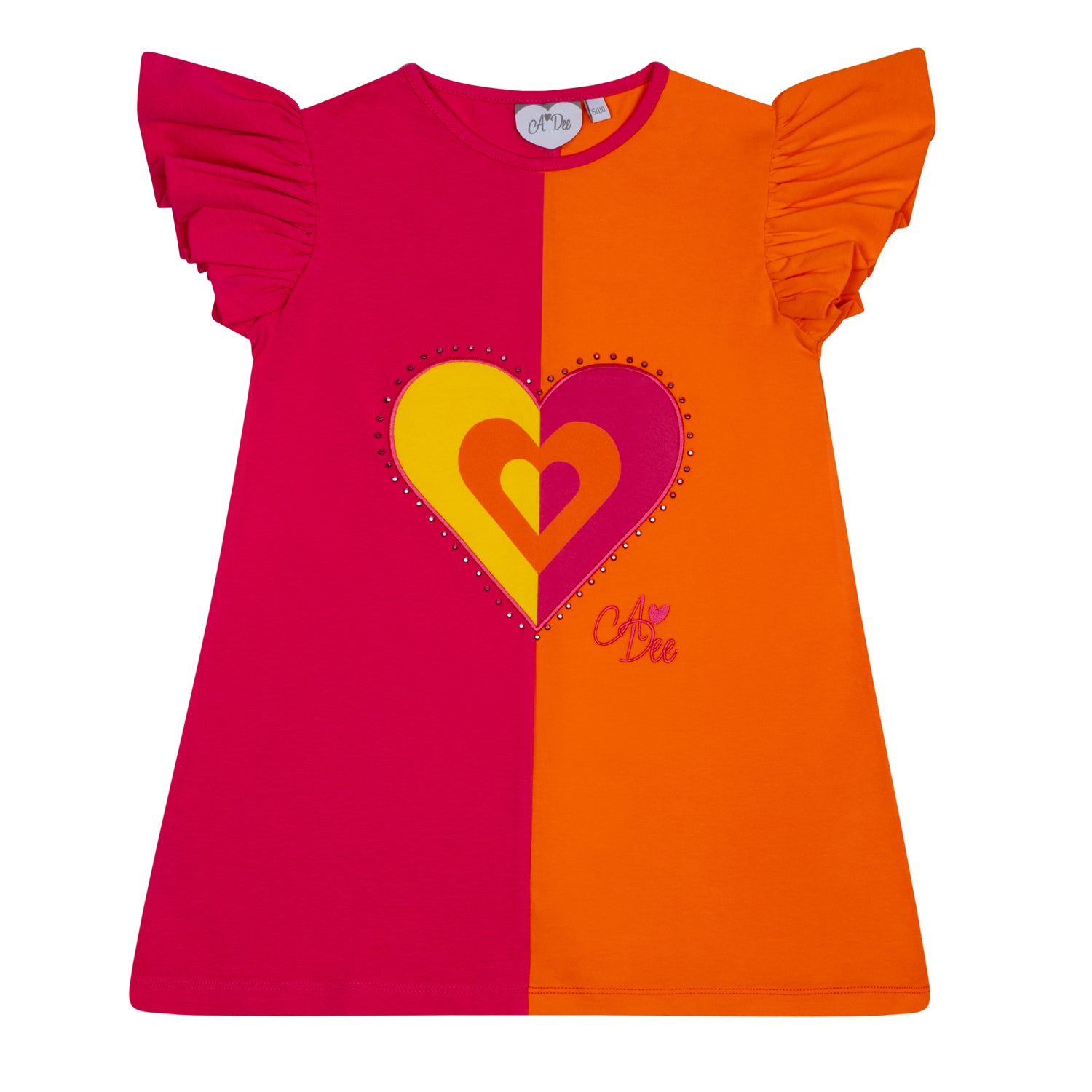 ADee MINDY Hot Pink Colour Block Sweat Dress