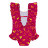 SS24 ADee DORI Hot Pink Colour Block Heart Print Swimsuit