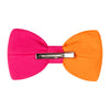 SS24 ADee MIRANDA Hot Pink Colour Block Bow Hair Clip