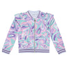 SS24 ADee NICOLA Lilac Neoprene Bomber Jacket