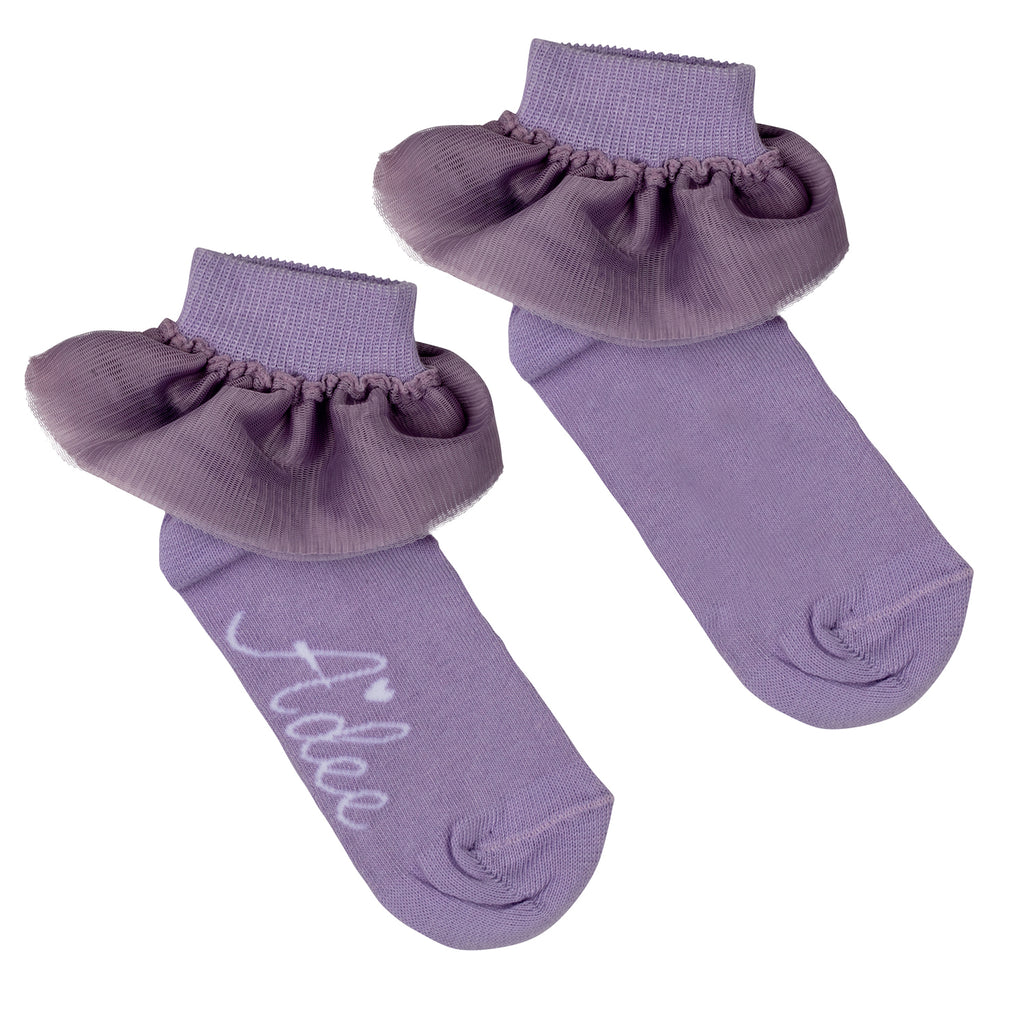 SS24 ADee NOVA Lilac Tulle Ankle Socks
