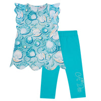 ADee OLLIE Aruba Blue Pearl Print Legging Set