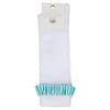 SS24 ADee ORLENA Bright White Stripe Frill Knee High Socks