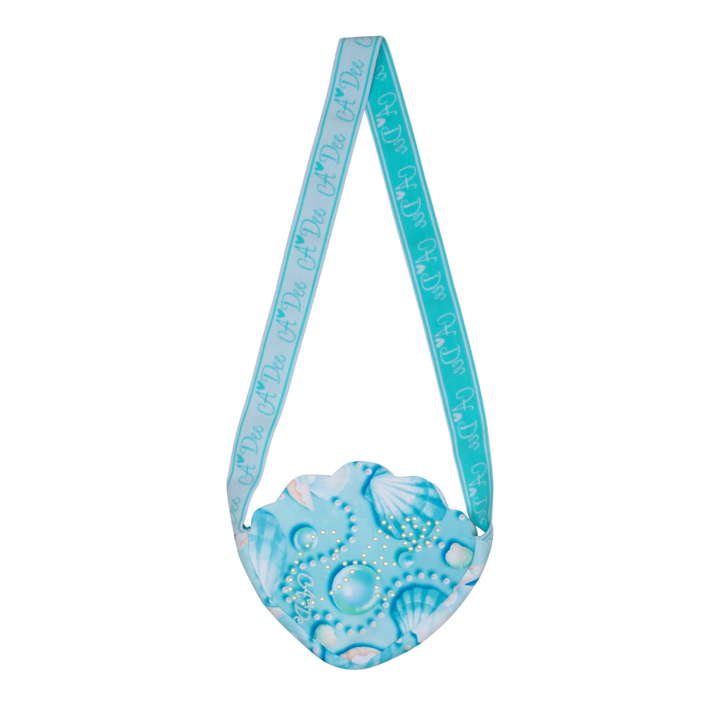 SS24 ADee ORILLA Aruba Blue Pearl Print Shell Bag