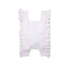 SS25 ADee CANDICE White & Pink Striped Bow Logo Frill Backpack