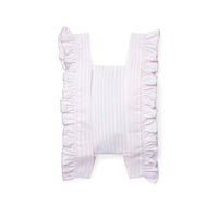 SS25 ADee CANDICE White & Pink Striped Bow Logo Frill Backpack