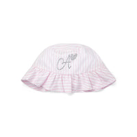 SS25 ADee DREAM Pink & White Stripe Logo Bucket Hat