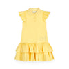 SS25 ADee CAIRO Yellow Logo Frill Tennis Dress