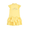 SS25 ADee CAIRO Yellow Logo Frill Tennis Dress