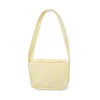SS25 ADee DORA Yellow & White Checked Bow Logo Handbag