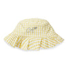 SS25 ADee DREAM Yellow & White Checked Logo Bucket Hat