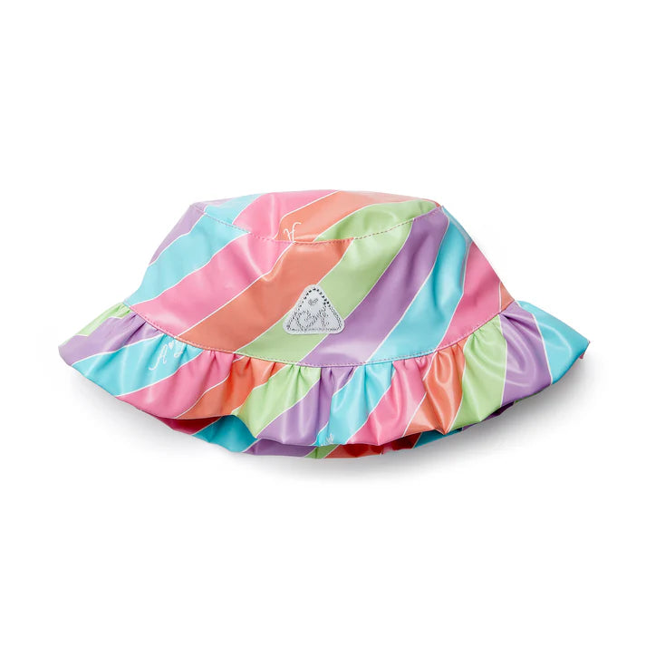 SS25 ADee DAKOTA Multicoloured Striped Logo Bucket Hat