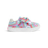 SS25 ADee BOWIE Multicoloured Heart Print Bow Trainers