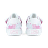 SS25 ADee BOWIE Pink & White Hydrangea Print Bow Trainers