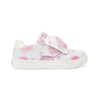 SS25 ADee BOWIE Pink & White Hydrangea Print Bow Trainers