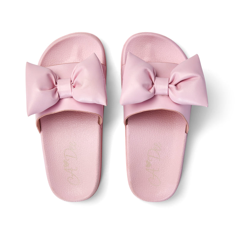 SS25 ADee BOWTY Pink Bow Sliders – Theodore Couture