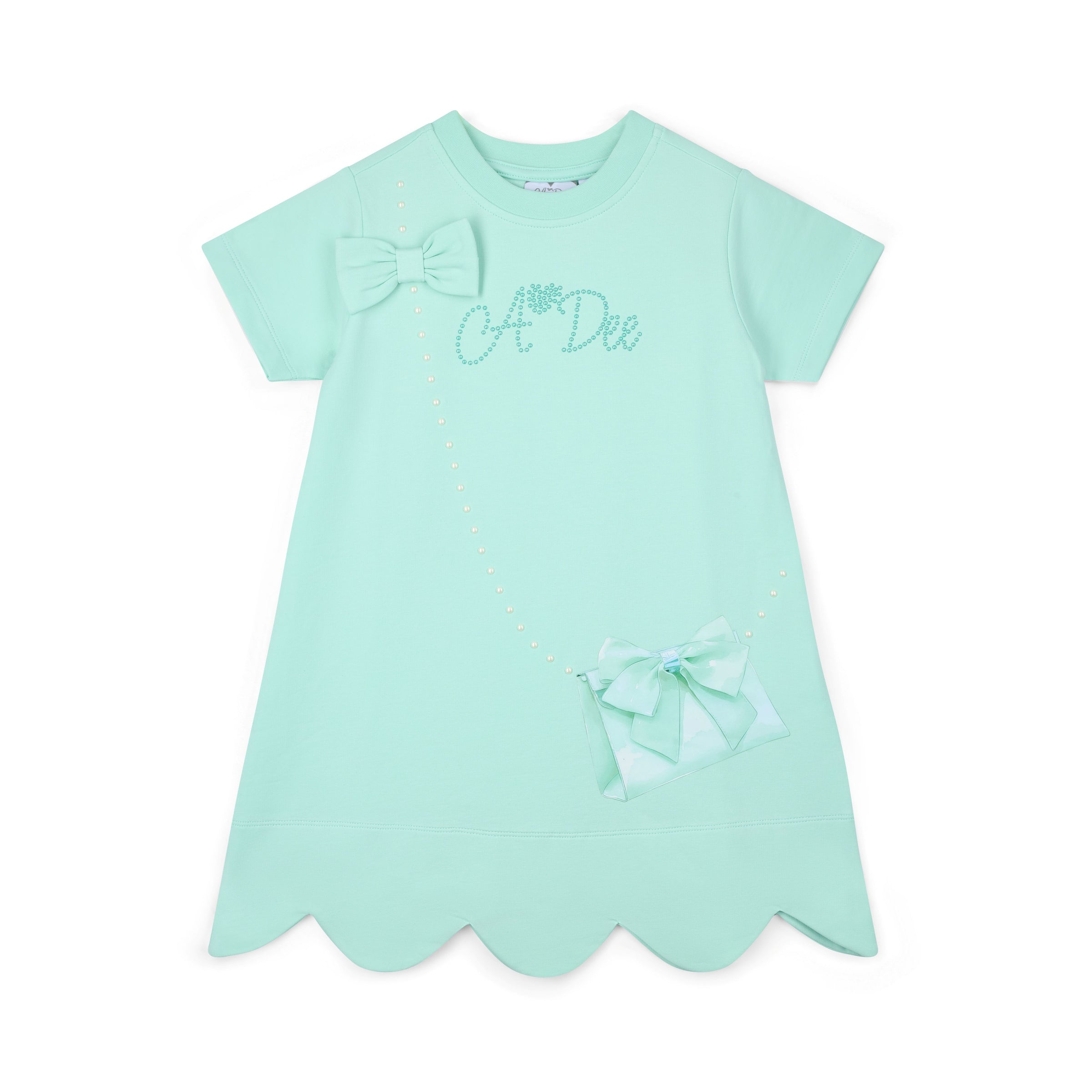 PREORDER SS26 ADee REGINA Green Scallop Handbag Dress