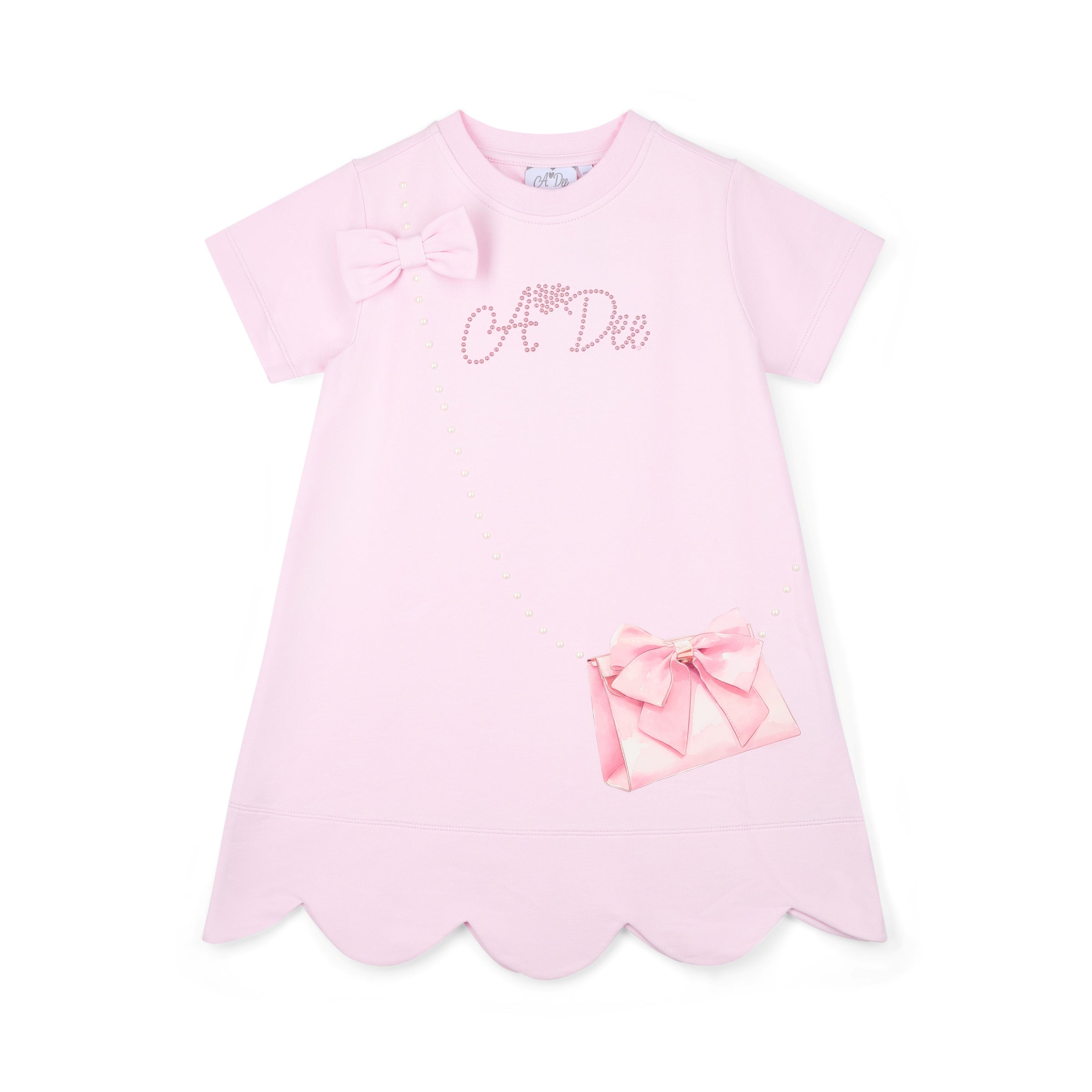 PREORDER SS26 ADee REGINA Pink Scallop Handbag Dress