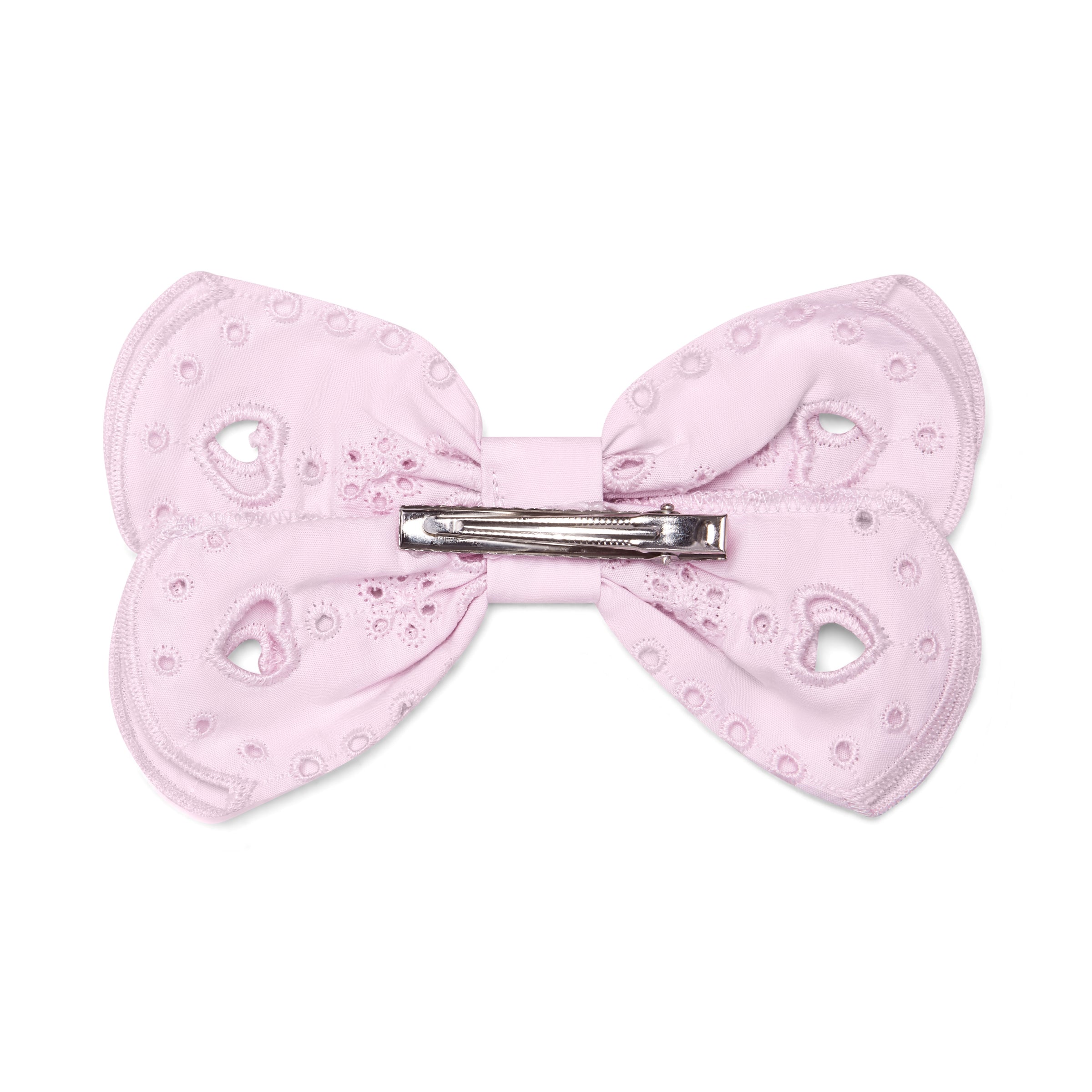 PREORDER SS26 ADee RANI Pink Broderie Anglaise Bow Hair Clip