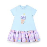 PREORDER SS26 ADee SUTTON Blue & Purple Sequin Ice Cream Dress
