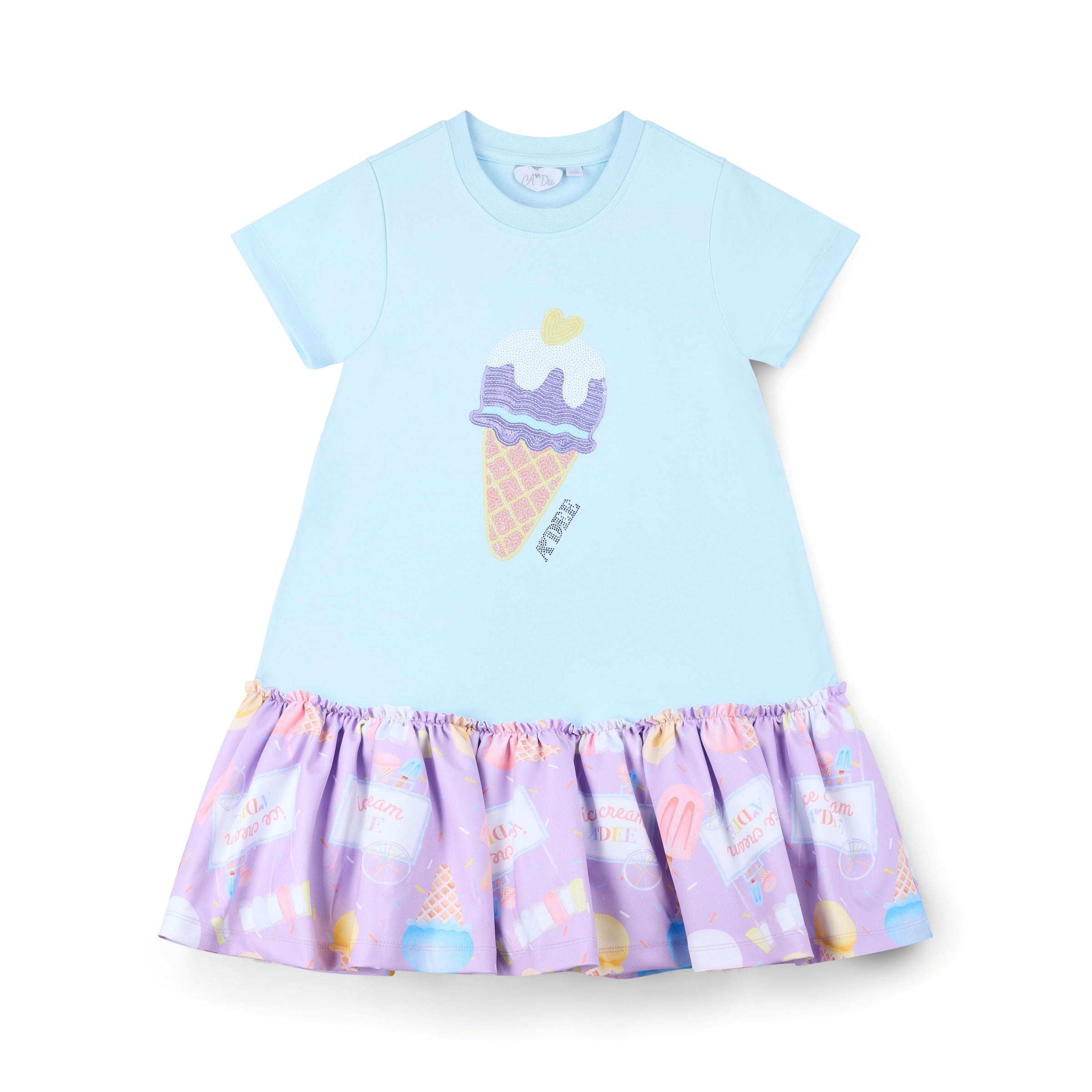 PREORDER SS26 ADee SUTTON Blue & Purple Sequin Ice Cream Dress