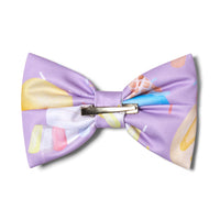 PREORDER SS26 ADee SOLANA Purple & Blue Ice Cream Print Bow Hair Clip
