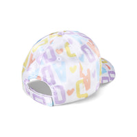 PREORDER SS26 ADee SOFIA White Multicoloured Initial Print Cap